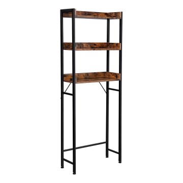 Estante para casa de banho RENARO castanha/preta