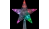 Estrela de Natal RGB LED para a árvore 10xLED/2xAA 15cm