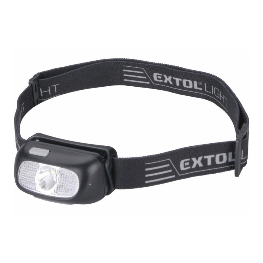 Extol - Lanterna de cabeça LED LED/5W/1000 mAh/3,7V IPX5 preto