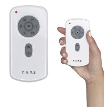 FARO 32041WP - Ventoinha de teto MINI TUBE FAN Wi-Fi preta + controlo remoto