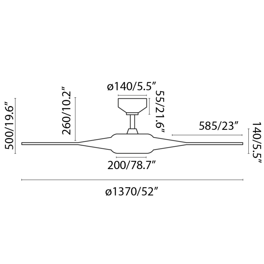 FARO 33548WP - Ventoinha de teto LED COCOS L LED/20W/230V branco d. 137 cm SMART + comando