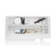FARO 62124 - Foco de parede LED SUAU LED/3W/230V USB branco
