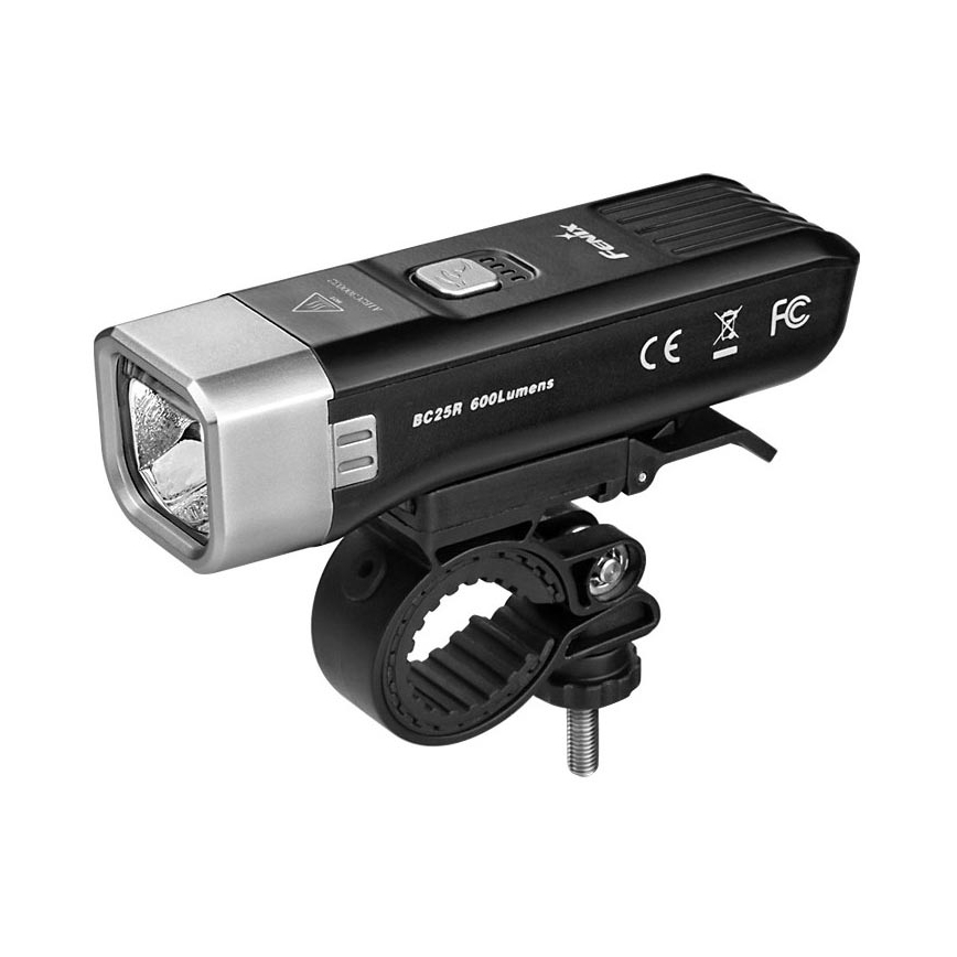 Fenix BC25R - Iluminação de bicicleta recarregável LED LED/USB IP66 600 lm 36 hrs
