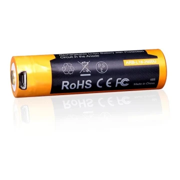 Fenix FE18650LI26USB - 1pc Bateria recarregável USB/3,6V 2600 mAh