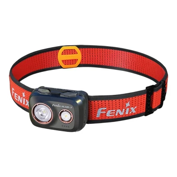 Fenix HL32RTBLCK - Lanterna de cabeça recarregável LED LED/USB IP66 800 lm 300 h preto/laranja