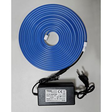 Fita flexível LED NEON LED/10W/230V 5 m IP65 azul