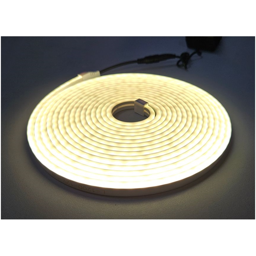 Fita flexível LED NEON LED/10W/230V 5 m IP65 branco