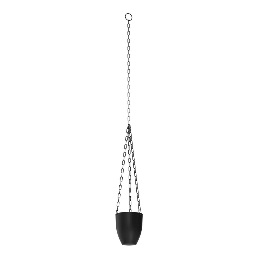 Floreira suspensa 155x17 cm preto