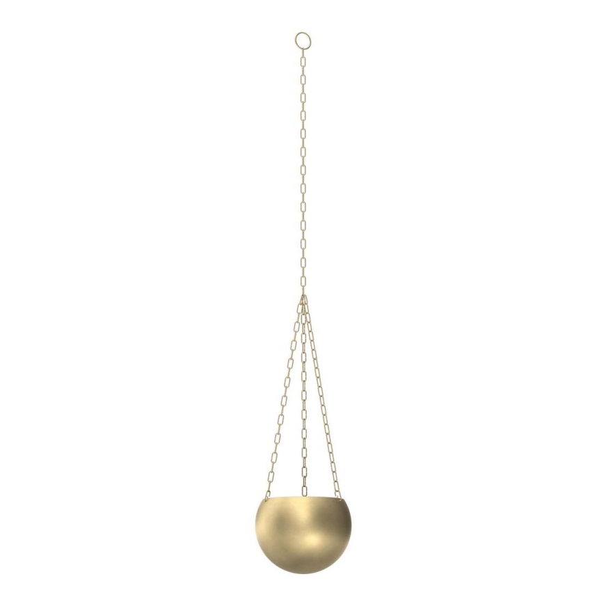 Floreira suspensa 155x20 cm dourado