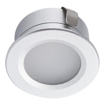 Foco de encastrar exterior LED IMBER LED/1W/12V 4000K diâmetro 3 cm 40 lm IP65 prateado