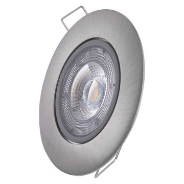 Foco de encastrar LED EXCLUSIVE 1xLED/5W/230V 3000 K prateado