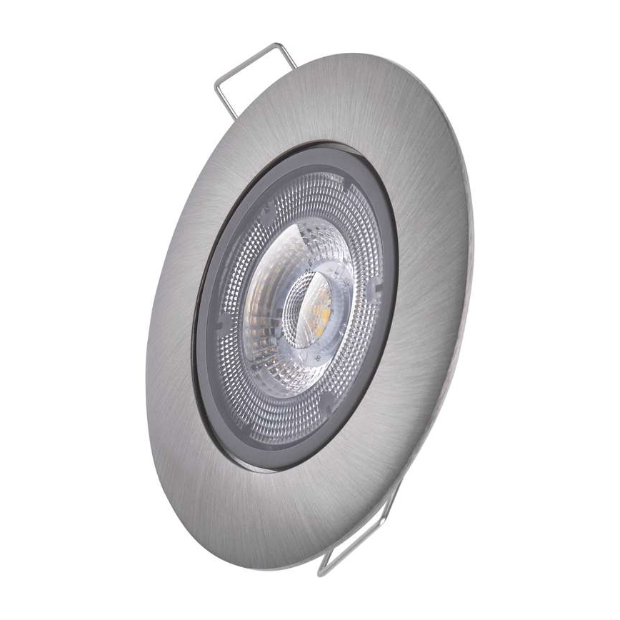 Foco de encastrar LED EXCLUSIVE 1xLED/5W/230V 3000 K prateado