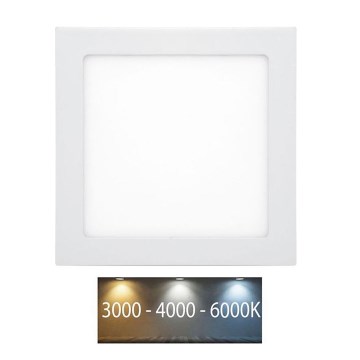 Foco de encastrar LED para casa de banho  RAFA LED/12W/230V 3000/4000/6000K 17x17 cm IP44 branco