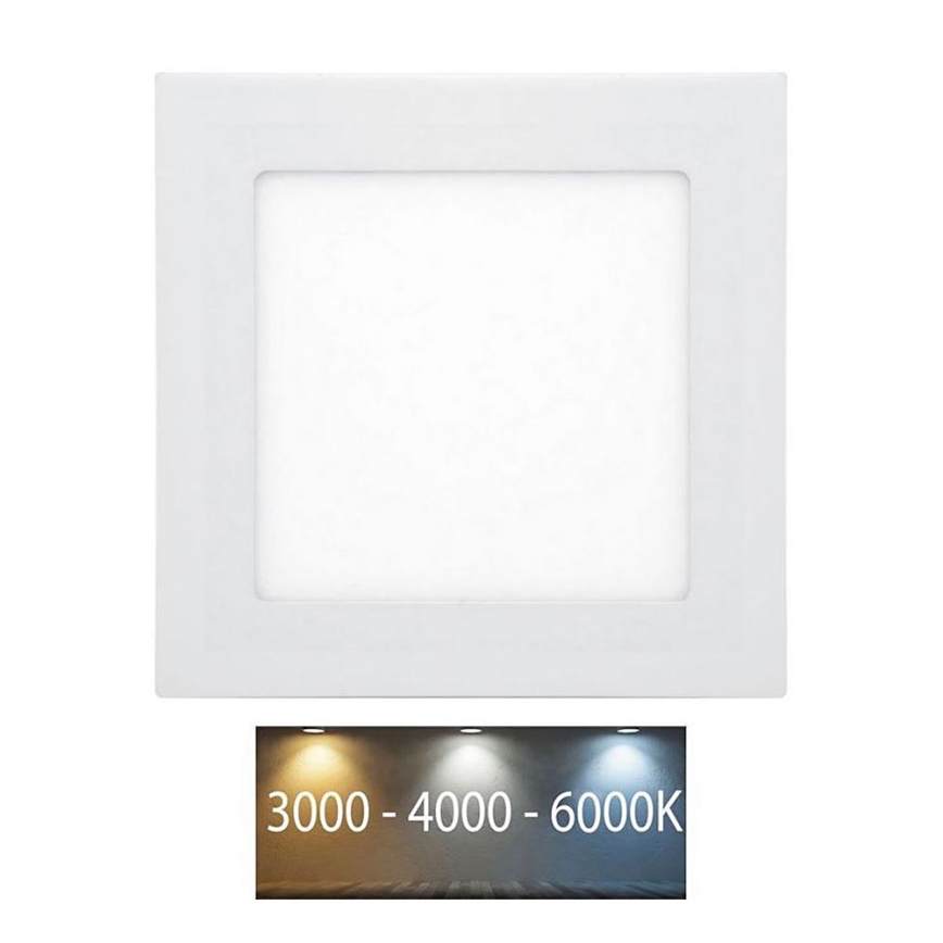 Foco de encastrar LED para casa de banho  RAFA LED/6W/230V 3000/4000/6000K 12x12 cm IP44 branco