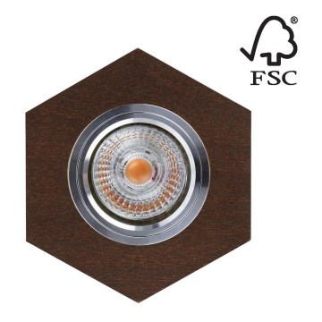 Foco de encastrar LED VITAR 1xGU10/5W/230V CRI 90 faia – FSC certificado