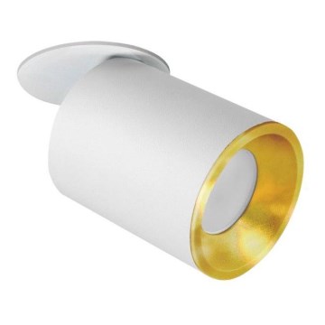 Foco de encastrar PALLAS 1xGU10/10W/230V branco/dourado