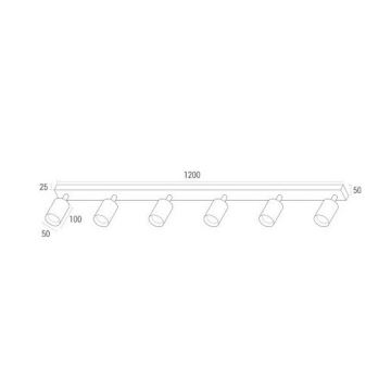 Foco LED ANGIE 6xGU10/4,7W/230V