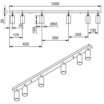 Foco LED ANGIE 6xGU10/4,7W/230V