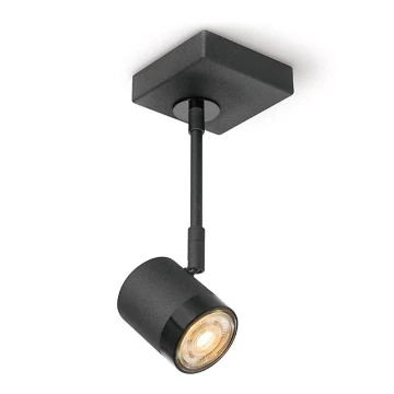 Foco LED com regulação MANU 1xGU10/5,8W/230V preto