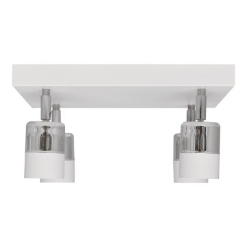 Foco LED TUBSSON 4xGU10/6,5W/230V branco/cromado brilhante