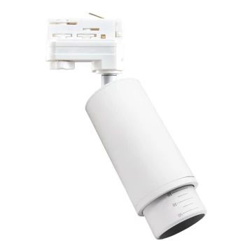 Foco para sistema de carril trifásico MICA 1xGU10/25W/230V branco