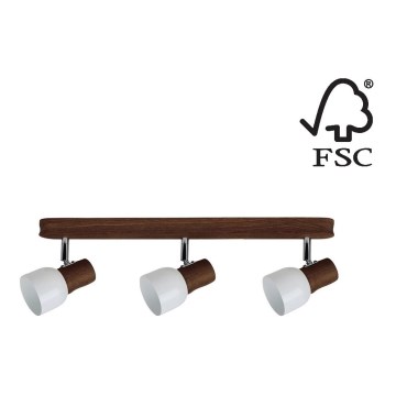 Foco SVANTJE 3xE14/40W/230V faia - certificado por FSC