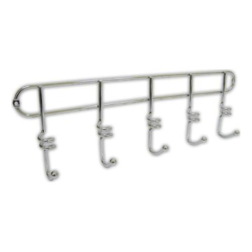 Gancho de parede TWIST 4,3 x 14,5 cm, cromo brilhante