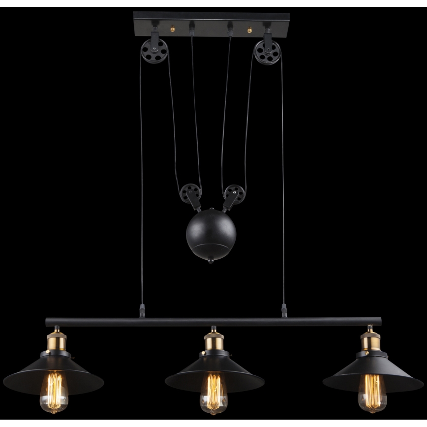 Globo - Candelabro suspenso 3xE27/60W/230V