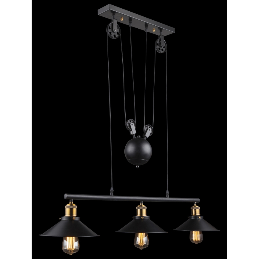 Globo - Candelabro suspenso 3xE27/60W/230V