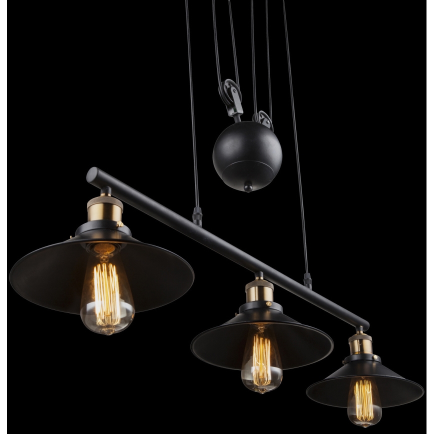 Globo - Candelabro suspenso 3xE27/60W/230V