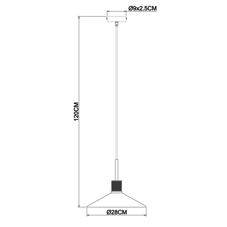 Globo - Candelabro suspenso 1xE27/60W/230V