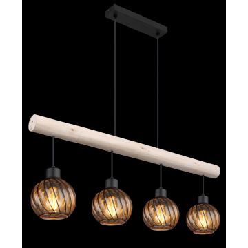 Globo - Candelabro suspenso 4xE27/15W/230V