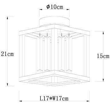 Globo - Candelabro integrado 1xE27/40W/230V