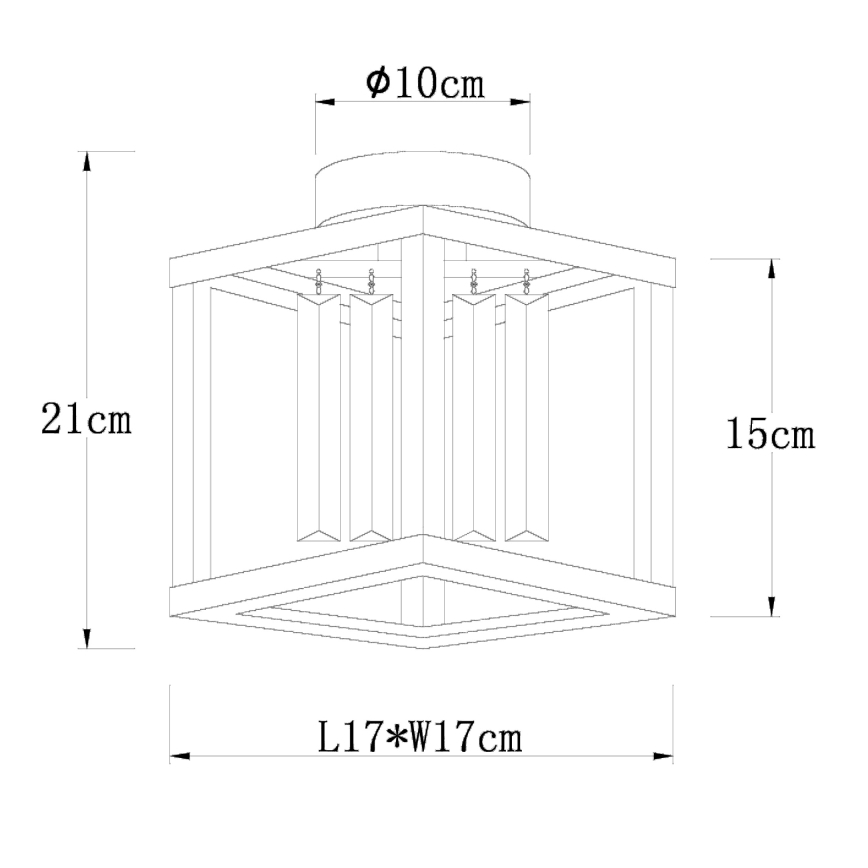 Globo - Candelabro integrado 1xE27/40W/230V