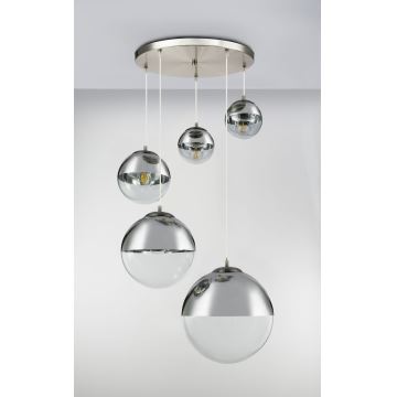 Globo - Candeeiro suspenso 5xE27/60W/230V diâmetro 65 cm