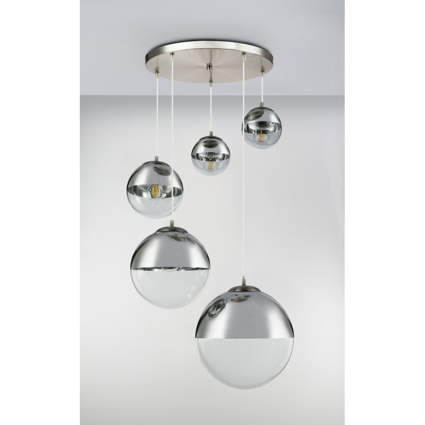 Globo - Candeeiro suspenso 5xE27/60W/230V diâmetro 65 cm