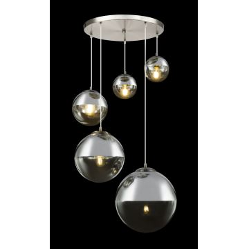 Globo - Candeeiro suspenso 5xE27/60W/230V diâmetro 65 cm