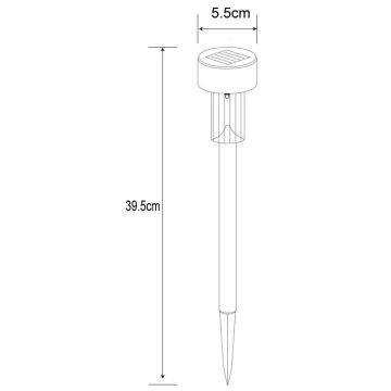 Globo - Candeeiro solar LED LED/0,06W/1,2V IP44