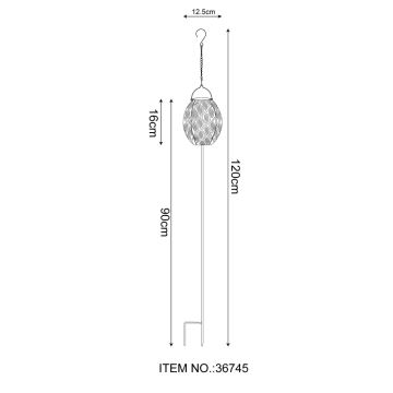 Globo - Iluminação solar LED 3em1 LED/0,06W/3,2V 3000K IP44