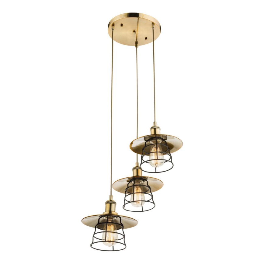 Globo - Candelabro suspenso 3xE27/60W/230V