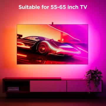 Govee - Backlight 3S Netflix TV 55-65" SMART LED retroiluminação RGBICW Wi-Fi + comando