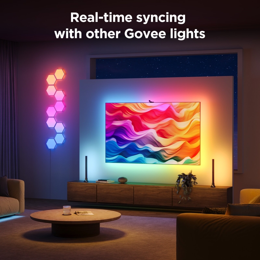 Govee - Backlight 3S Netflix TV 55-65" SMART LED retroiluminação RGBICW Wi-Fi + comando