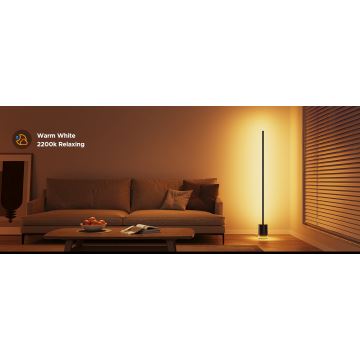 Govee - Candeeiro de chão LED Smart MATTER LED RGBICWW 2200-6500K Wi-Fi + comando