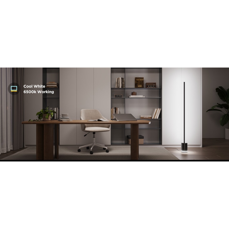 Govee - Candeeiro de chão LED Smart MATTER LED RGBICWW 2200-6500K Wi-Fi + comando