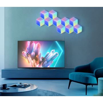 Govee - CONJUNTO 10x Iluminação LED Glide Hexa Pro LED Smart RGBIC Wi-Fi