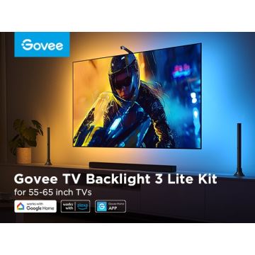 Govee - CONJUNTO 2x Backlight TV 55-65" SMART LED retroiluminação RGBICW Wi-Fi