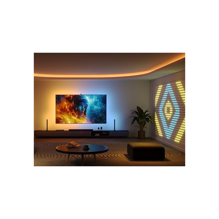 Govee - CONJUNTO 2x Backlight TV 55-65" SMART LED retroiluminação RGBICW Wi-Fi