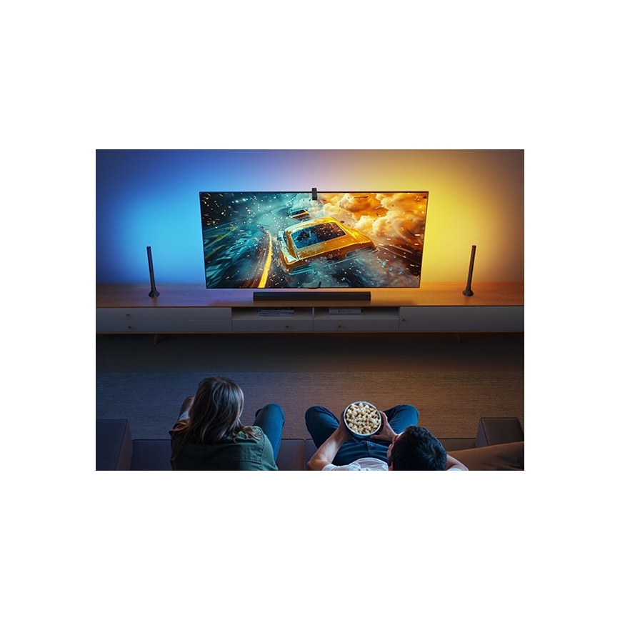 Govee - CONJUNTO 2x Backlight TV 55-65" SMART LED retroiluminação RGBICW Wi-Fi