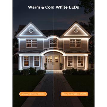 Govee - Fita LED pare exterior Pro SMART RGBICWW 10m 2700-6500K Wi-Fi IP65