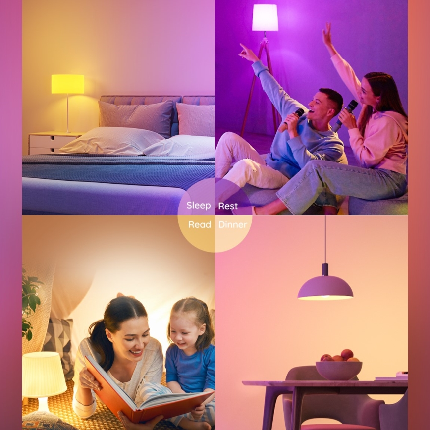 Govee - Lâmpada inteligente LED RGBWW E27/12W/230V 2700-6500K Wi-Fi